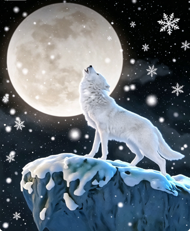 霁月苍狼Clear Moon and Grey Wolf